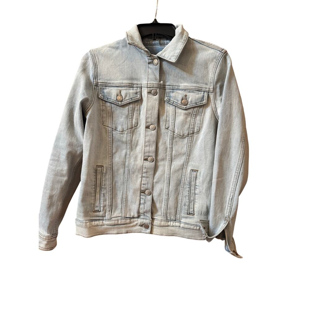 Joe's Women's Standard Trucker Denim Jacket Color: Lotus size small (New) - Picture 5 of 7